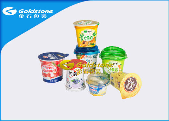 Tazze stampate variopinte del yogurt congelate plastica, mini tazze di plastica di qualità superiore infrangibili