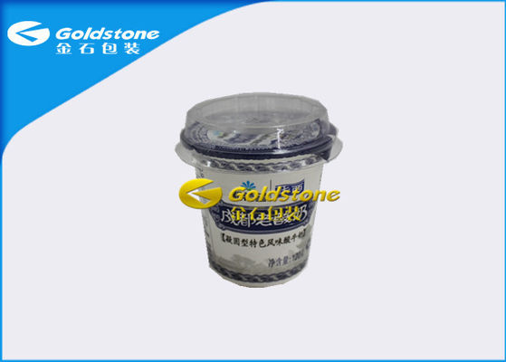 Tazze di plastica di lusso di qualità superiore del yogurt con l'etichetta di Inmold o la manica degli strizzacervelli