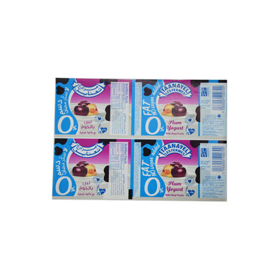 L'etichetta della carta del yogurt delle tazze nessuna crepa, autoadesivo su ordinazione identifica fino a 11 colore